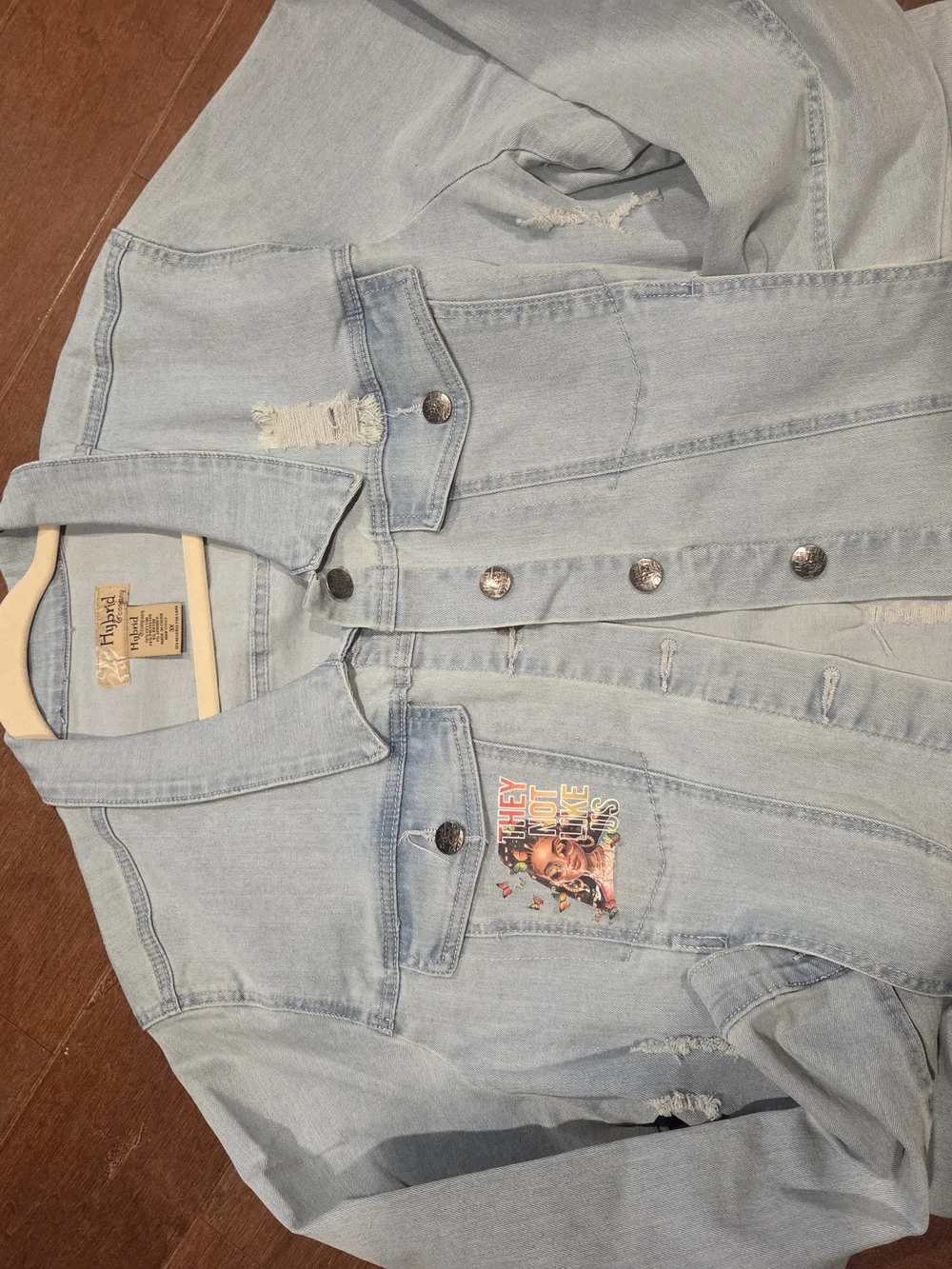 Printed STRETCH Denim Jacket